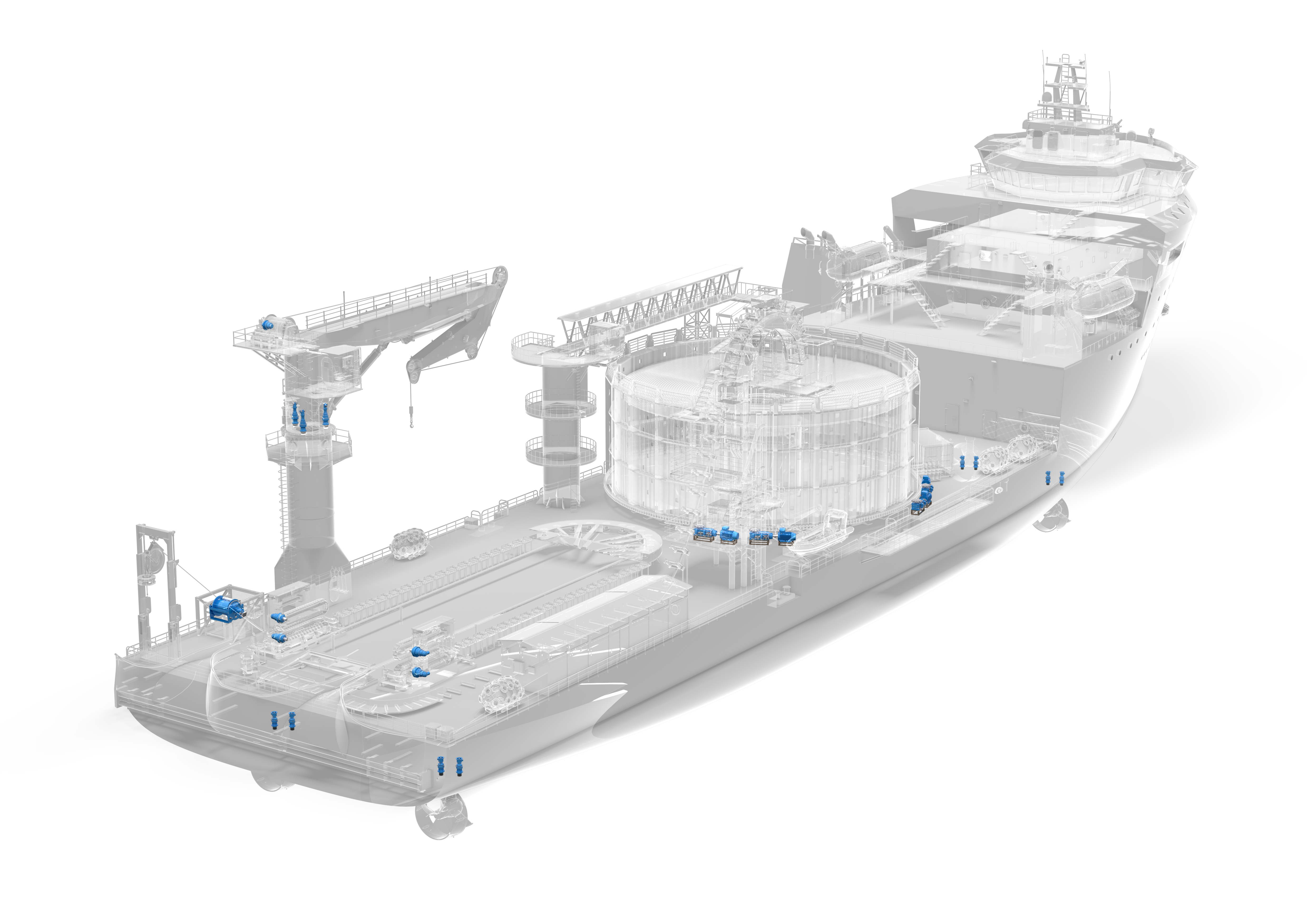 Cable Laying Tensioner - Conventional solution