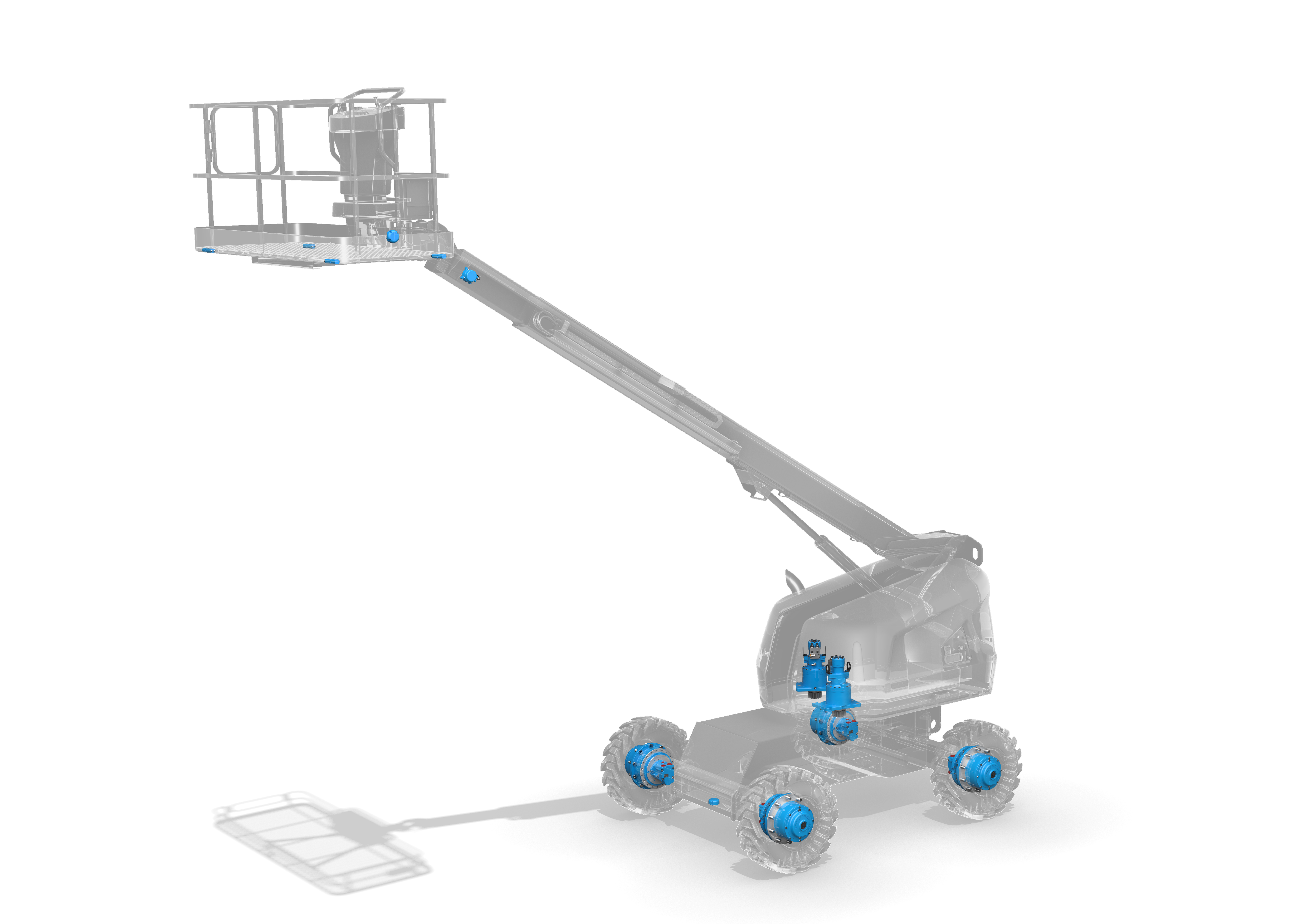 MEWP - Telescopic Boom - Conventional - 4 Wheel Drive