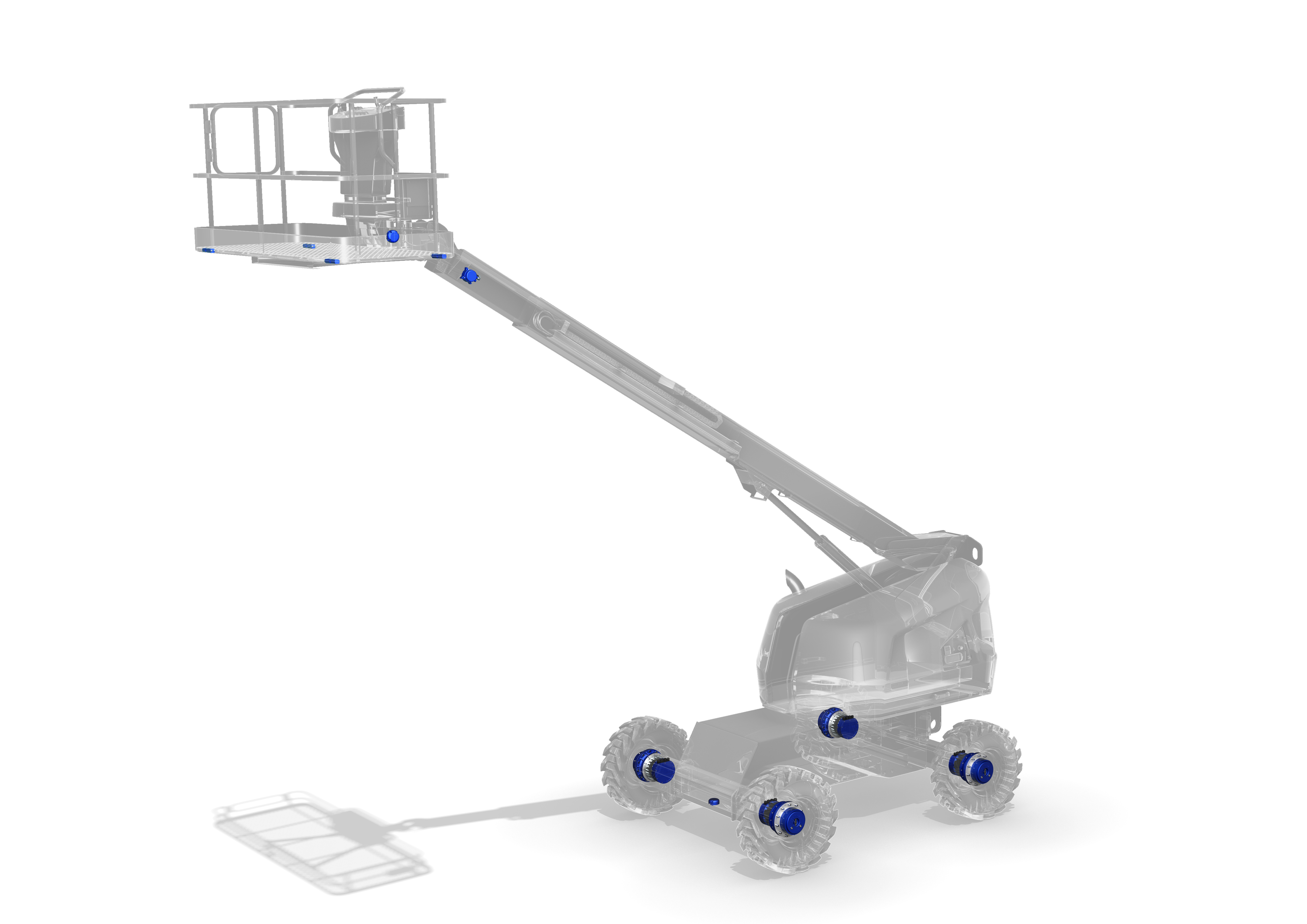 MEWP - Telescopic Boom - Electrified - 4 Wheel Drive