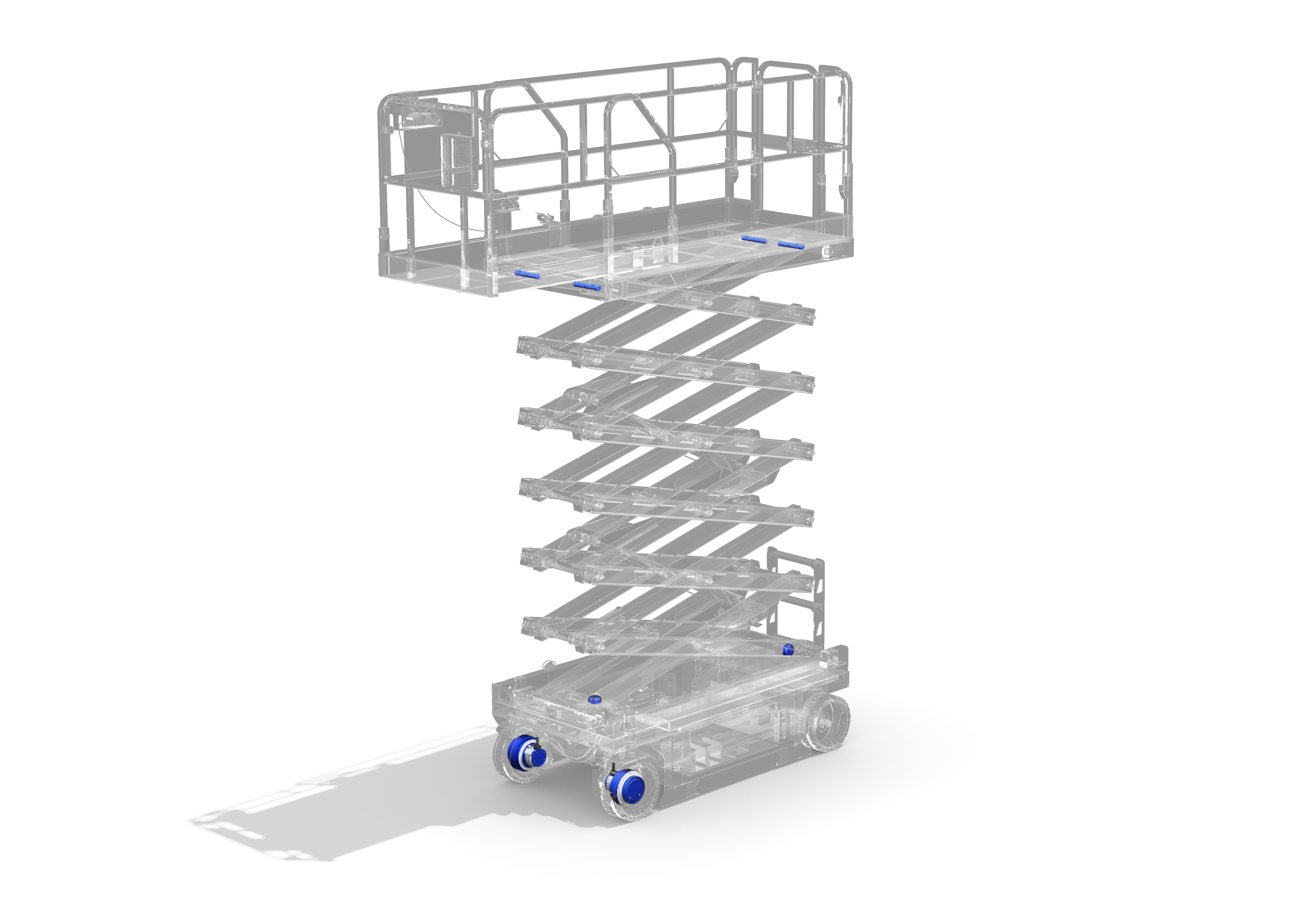 MEWP - Slab Scissor - Electrified - 2 Wheel Drive